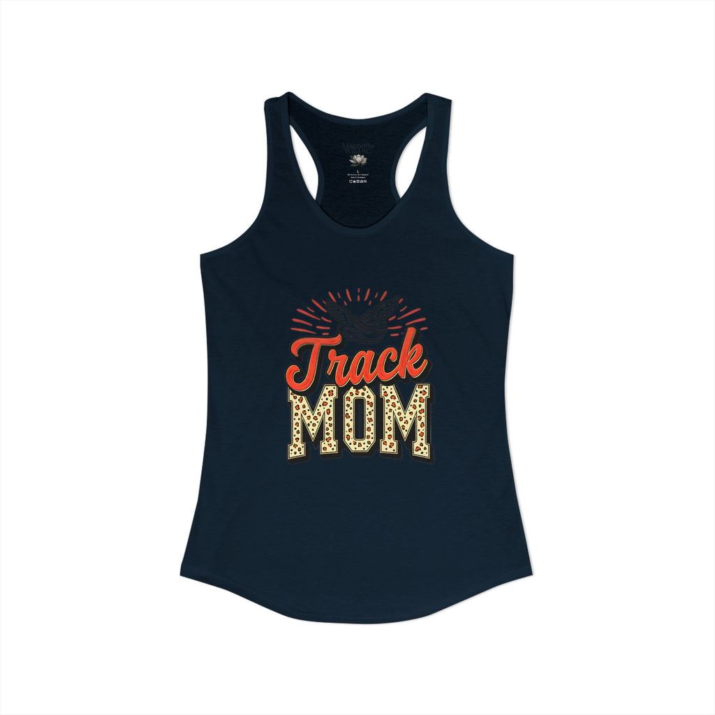 Track Mom Racerback Tank – Personalized Name & Number Option - Magnolia Wild SC