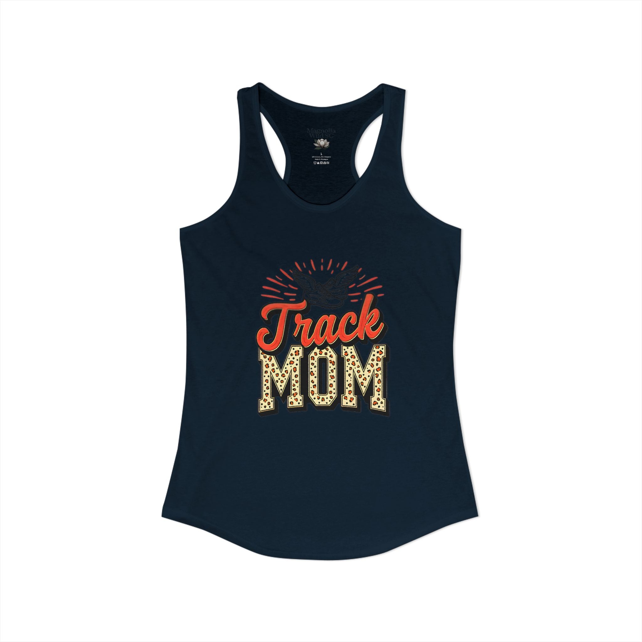 Track Mom Racerback Tank – Personalized Name & Number Option - Magnolia Wild SC