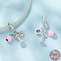 Sterling Silver Sports Bead – Volleyball & Fitness Pendant Charm - Magnolia Wild SC