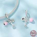 Sterling Silver Sports Bead – Volleyball & Fitness Pendant Charm - Magnolia Wild SC