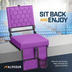 Folding Reclining Stadium Seat With Back Support For Bleachers - Magnolia Wild SC