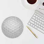 Golf Ball Mouse Pad – Non-Slip Polyester Rubber Base Mouse Pad - Magnolia Wild SC