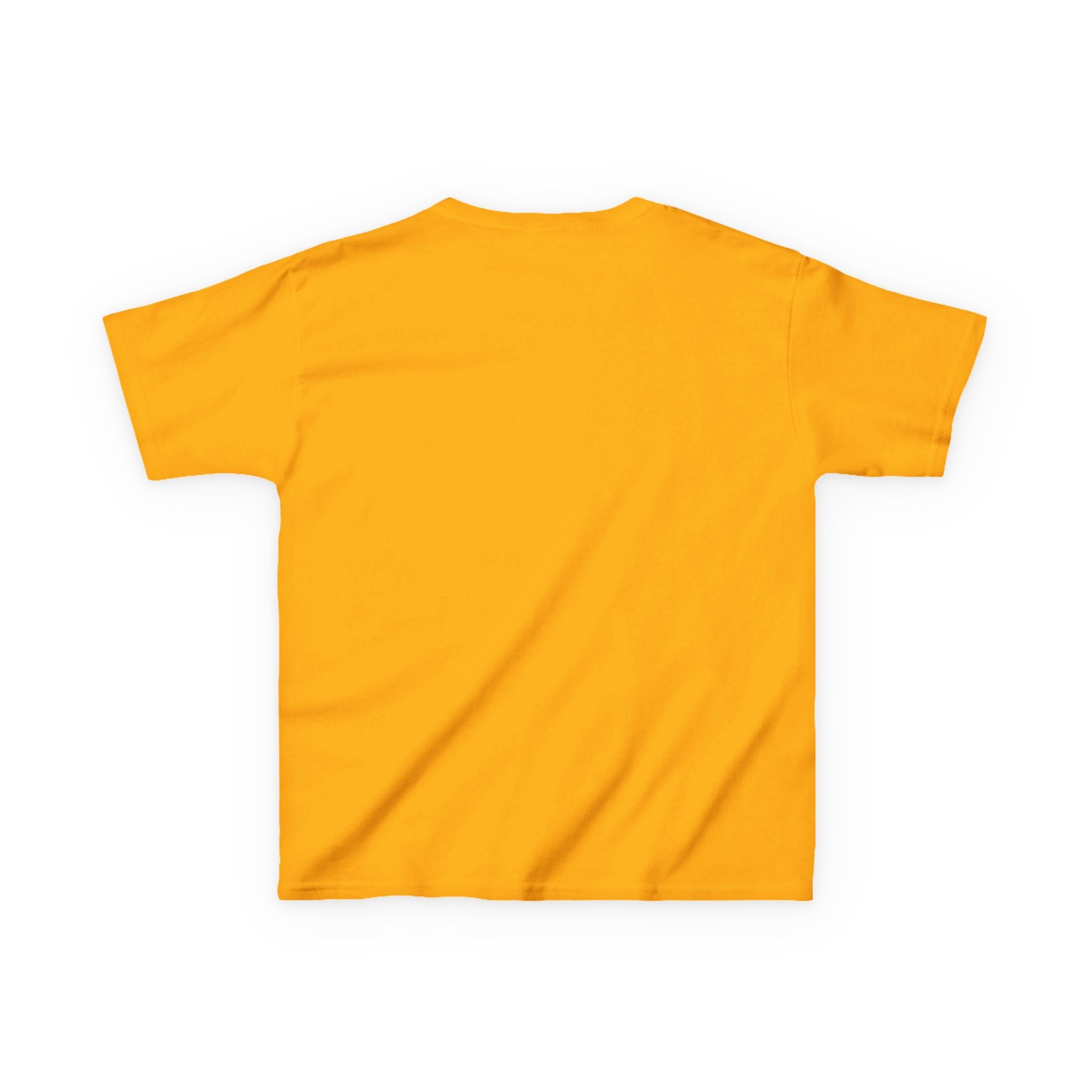Yellow t-shirt on a white background