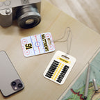Hockey Luggage Tag — Customizable Name & Number with Game Checklist