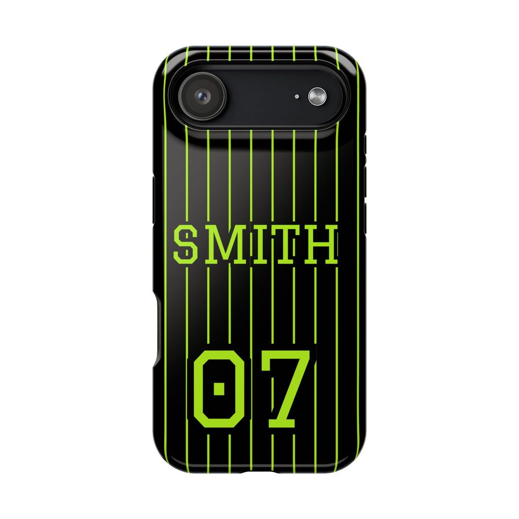 Personalized Baseball Jersey iPhone Case — Team Logo, Player Name & Number Customizable - Magnolia Wild SC