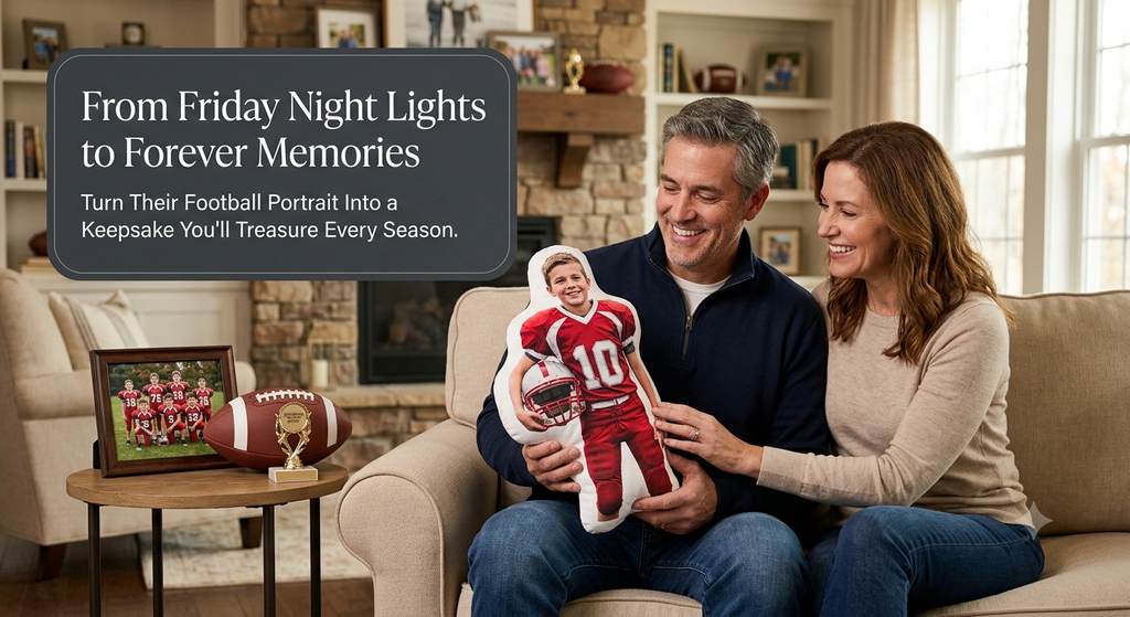 Custom Photo Shaped Pillow — Personalized Picture Pillow