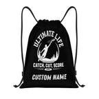 Personalized Ultimate Frisbee Drawstring Bag - "Cut. Catch. Score"