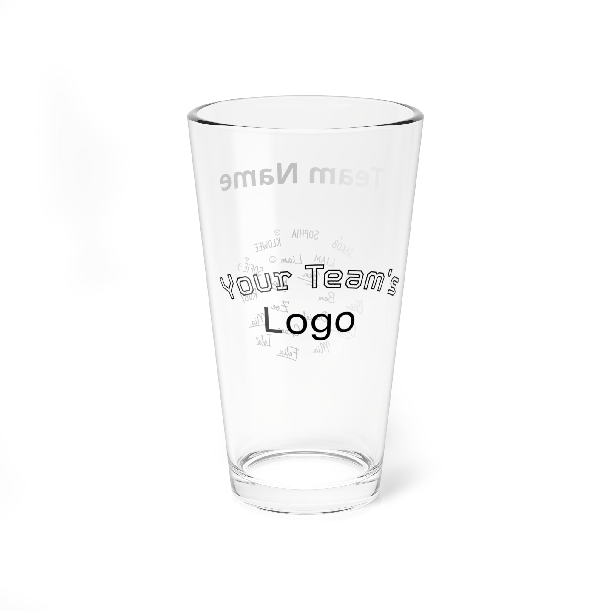All-Star Team Glass — Personalized Front Logo & Back Message - Magnolia Wild SC