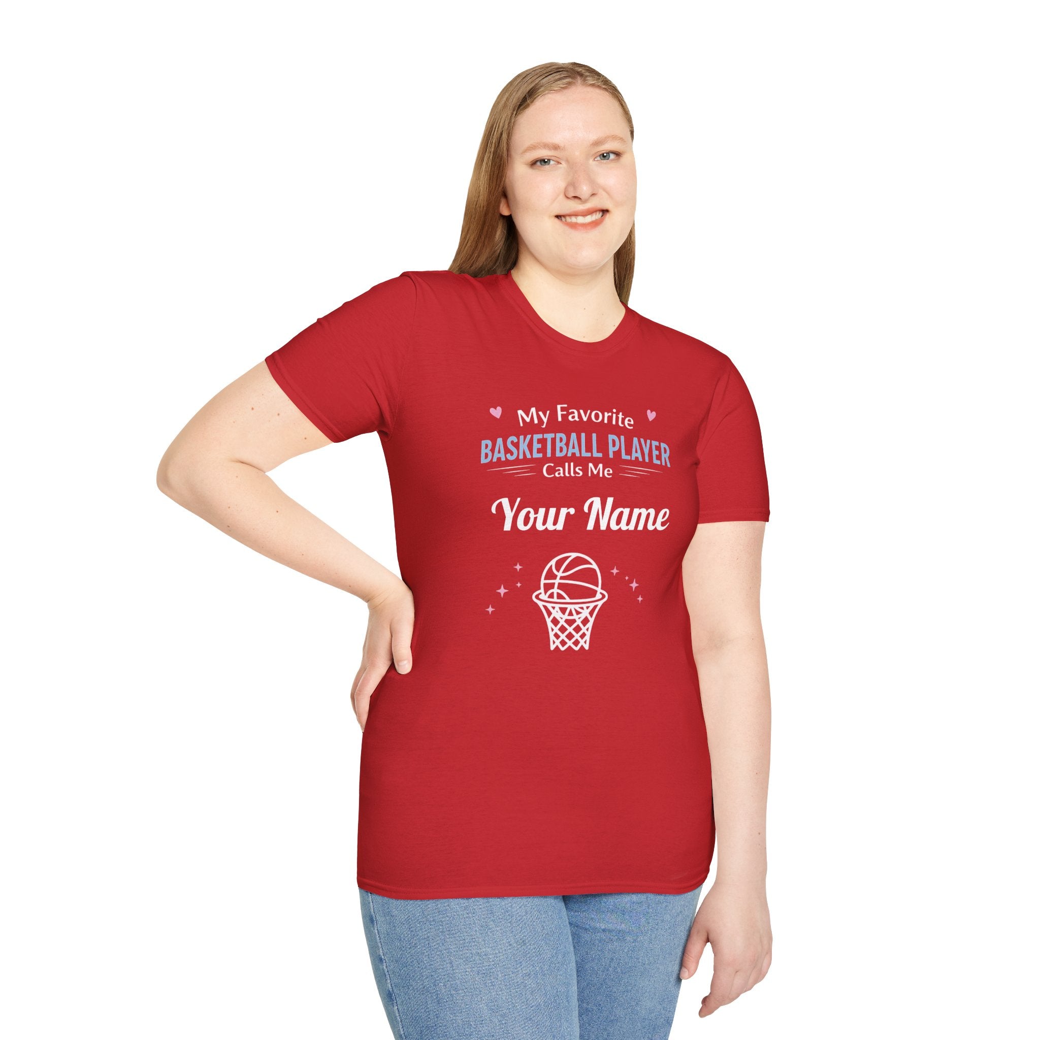 Personalized “My Favorite Basketball Player Calls Me” T-Shirt – Custom Name Basketball Tee - Magnolia Wild SC