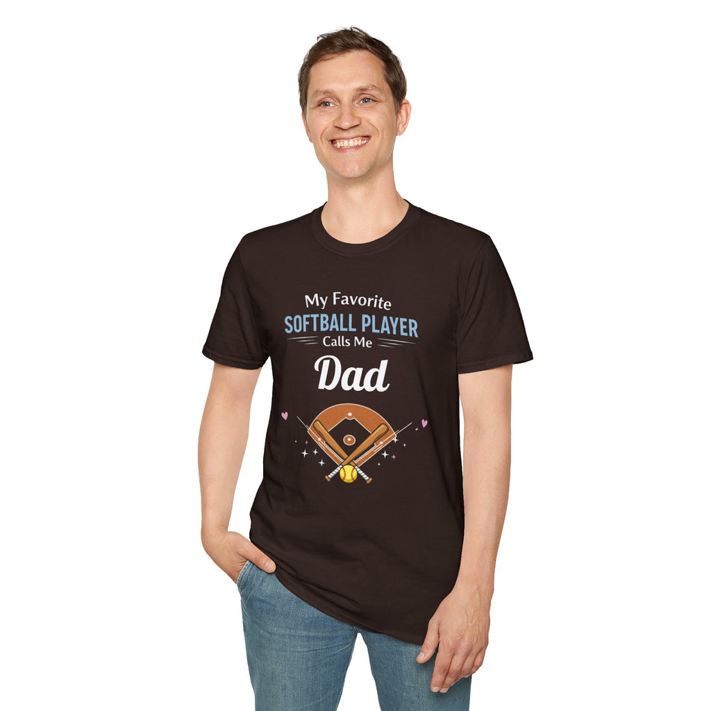 Personalized “My Favorite Softball Player Calls Me” T-Shirt – Custom Name Softball Tee - Magnolia Wild SC