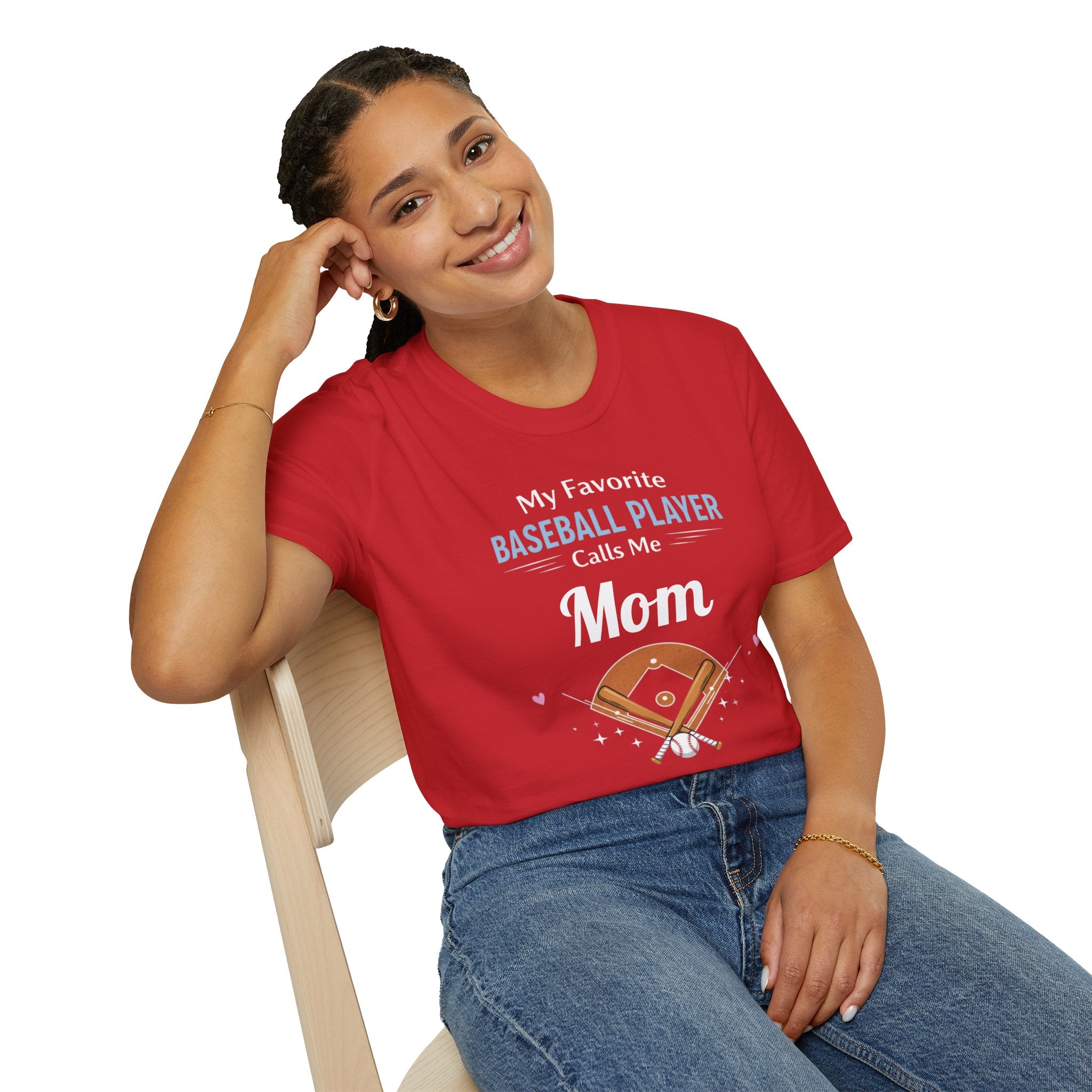 Personalized “My Favorite Baseball Player Calls Me” T-Shirt – Custom Name Baseball Tee - Magnolia Wild SC