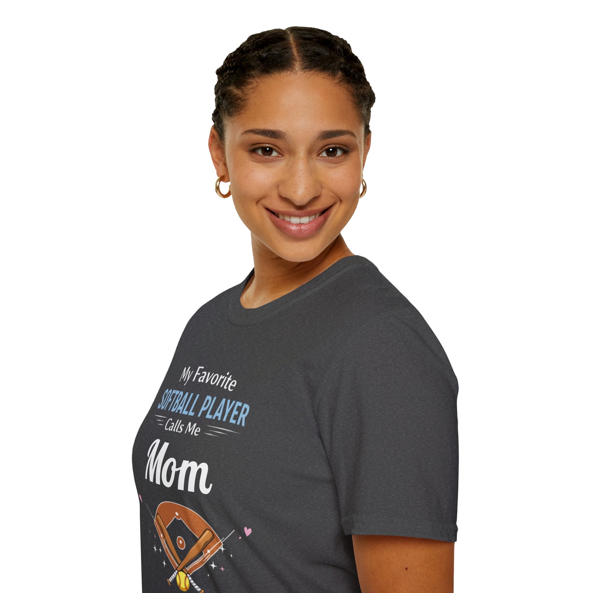 Personalized “My Favorite Softball Player Calls Me” T-Shirt – Custom Name Softball Tee - Magnolia Wild SC