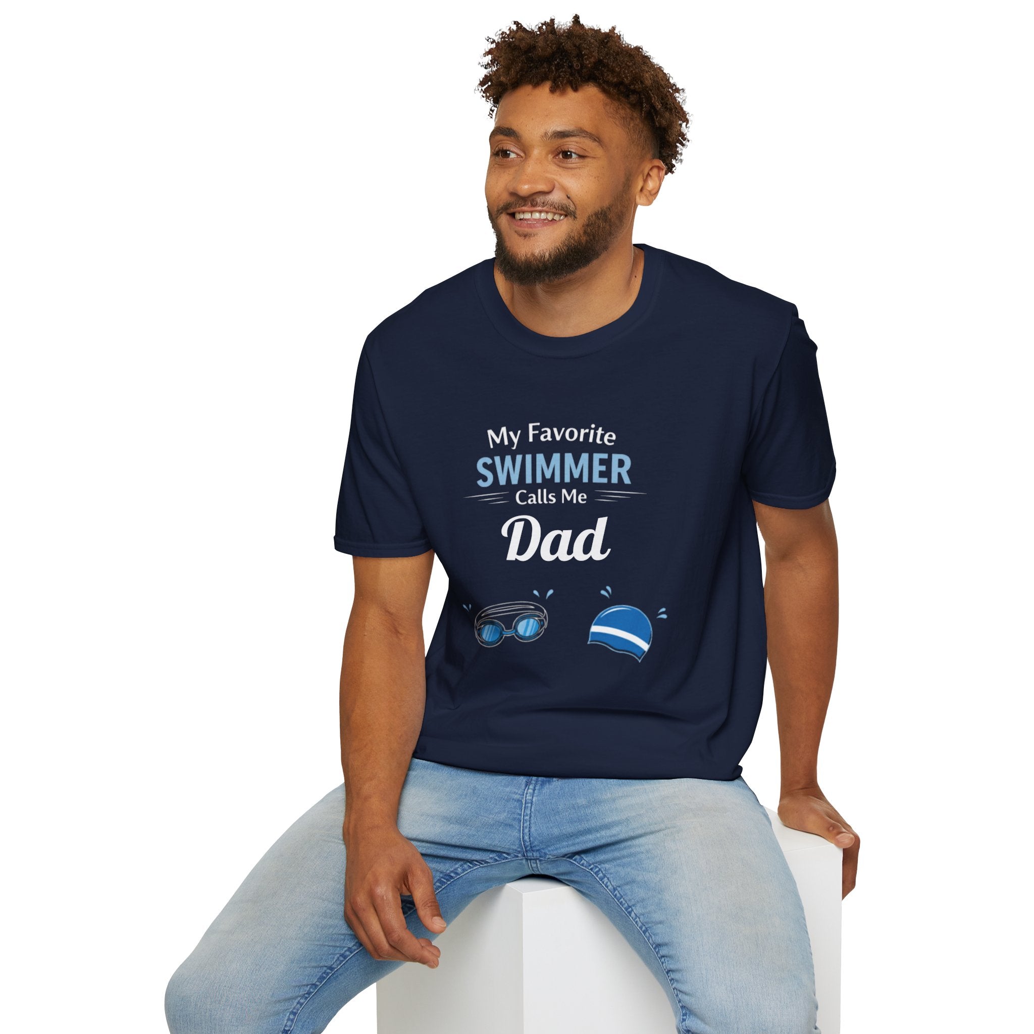 Personalized “My Favorite Swimmer Calls Me” T-Shirt – Custom Name Swim Tee - Magnolia Wild SC