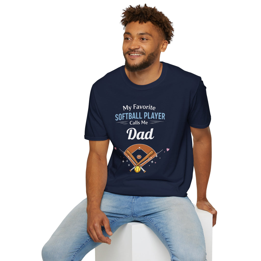 Personalized “My Favorite Softball Player Calls Me” T-Shirt – Custom Name Softball Tee - Magnolia Wild SC
