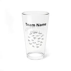 All-Star Team Glass — Personalized Front Logo & Back Message - Magnolia Wild SC