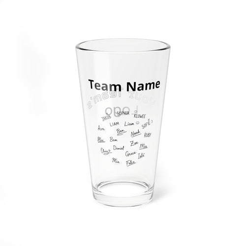 All-Star Team Glass — Personalized Front Logo & Back Message - Magnolia Wild SC