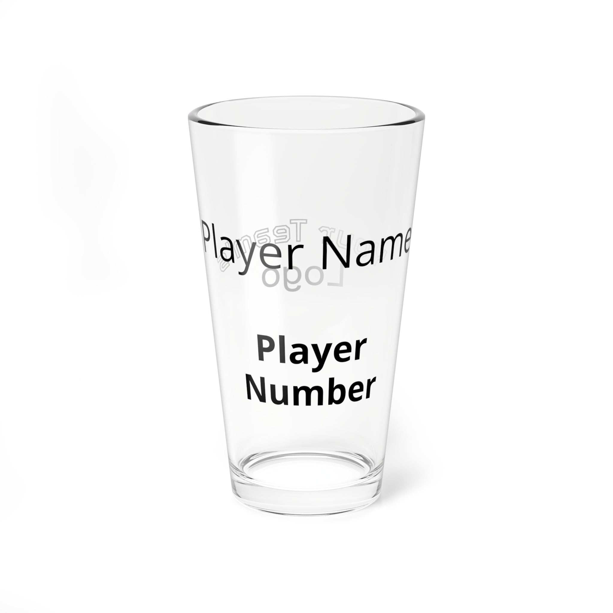 All-Star Team Glass — Personalized Front Logo & Back Message - Magnolia Wild SC