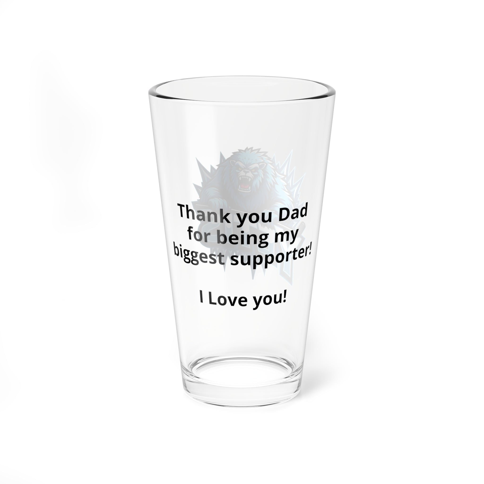 All-Star Team Glass — Personalized Front Logo & Back Message - Magnolia Wild SC