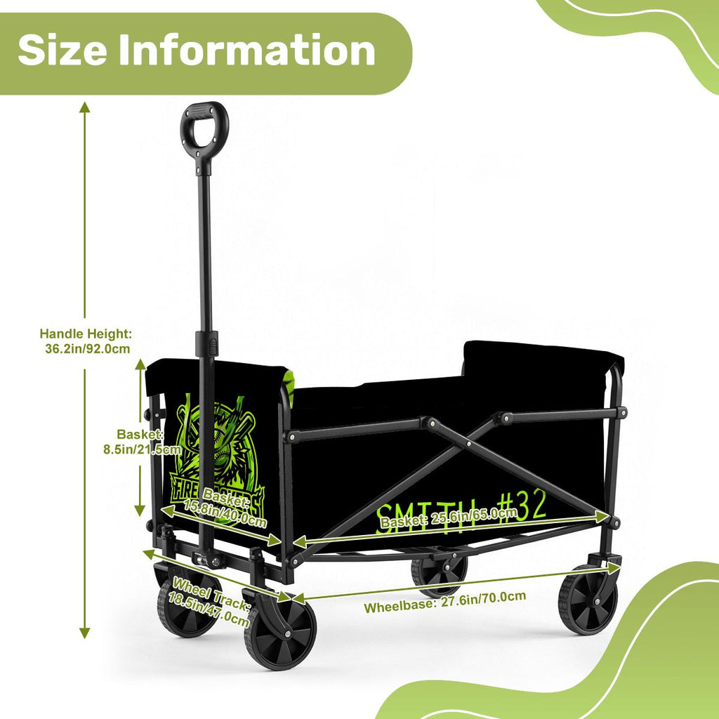 Custom Foldable Sports Wagon – Personalized Gear Cart for Game Day - Magnolia Wild SC