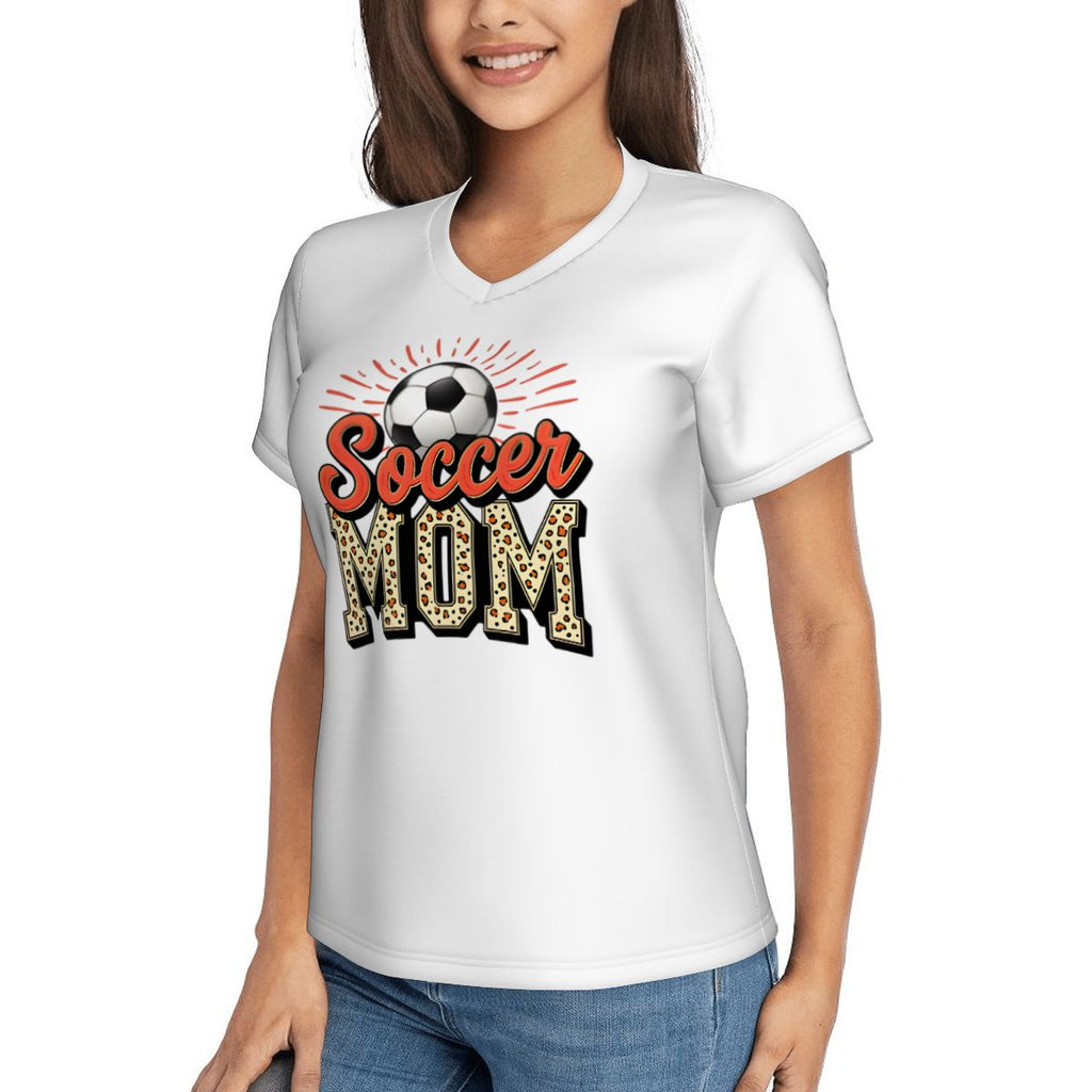 Soccer Mom Women's V-Neck Short-Sleeve T-Shirt - Magnolia Wild SC