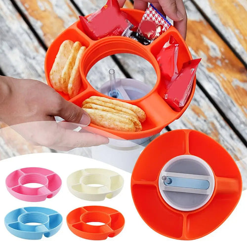 4 Compartment Silicone Snack Platter For 40 Oz Cup - Magnolia Wild SC
