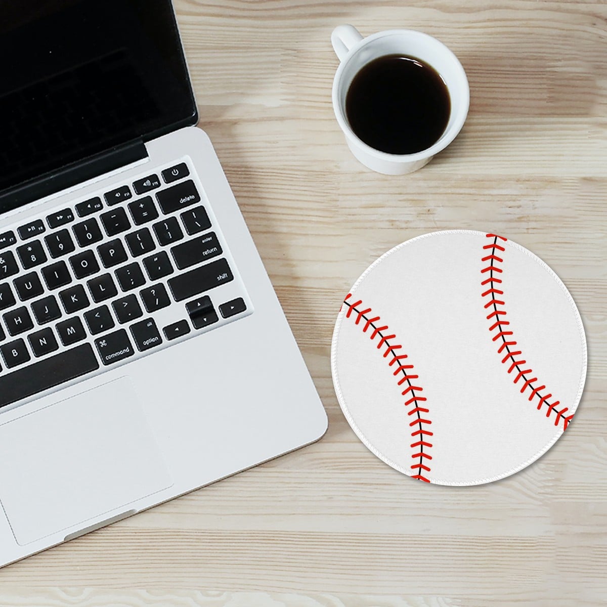 Baseball Mouse Pad – Non-Slip Rubber Base Polyester Mouse Pad - Magnolia Wild SC