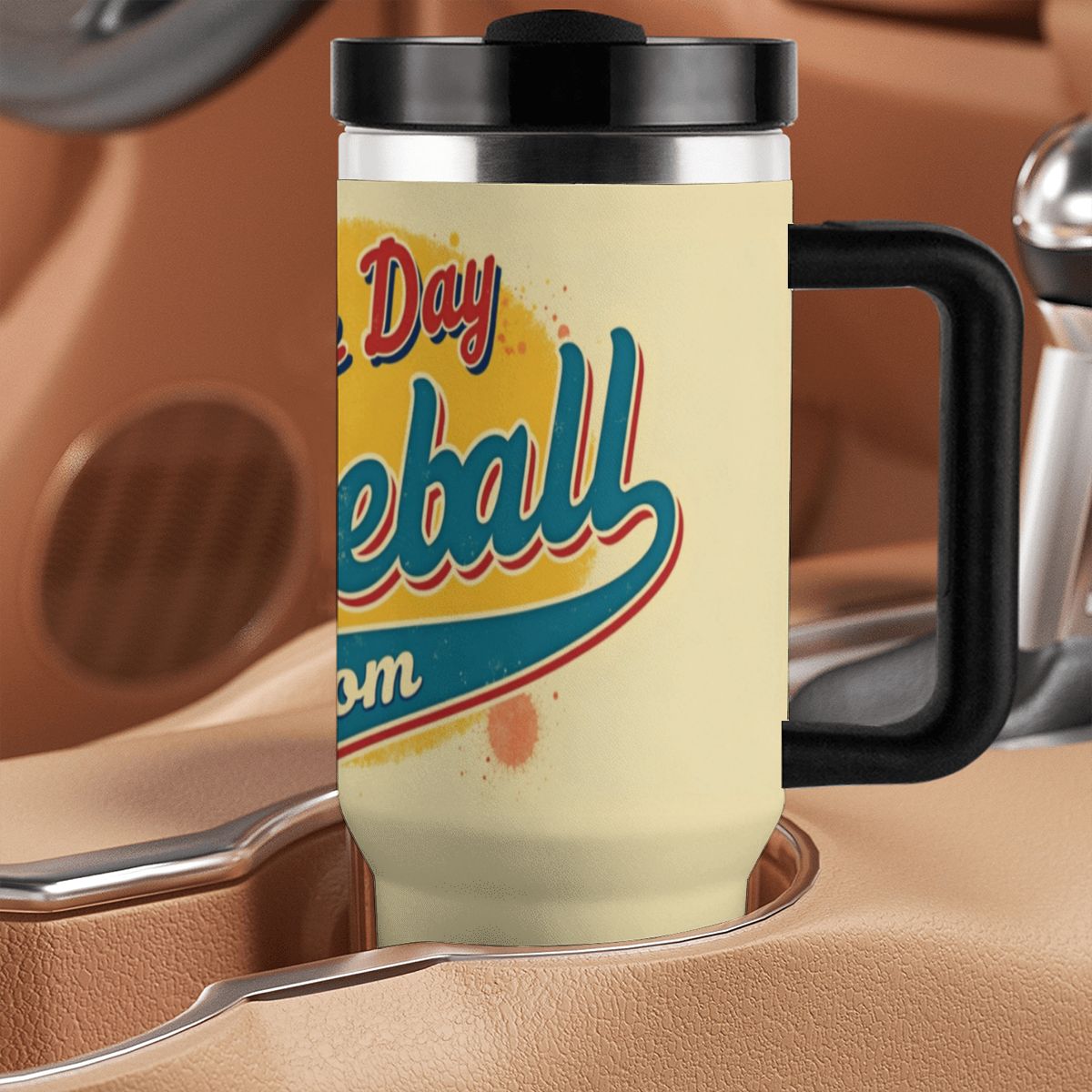 Baseball Game Day Mom 40oz Tumbler with Handle and Straw - Magnolia Wild SC