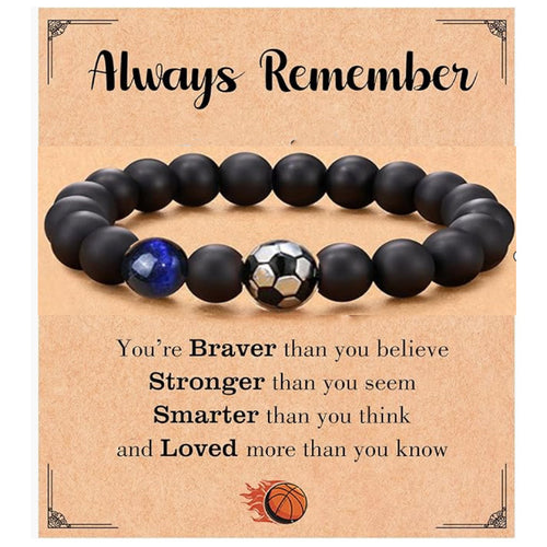 Adjustable Sports Obsidian Bracelet for Athletes and Fans - Magnolia Wild SC