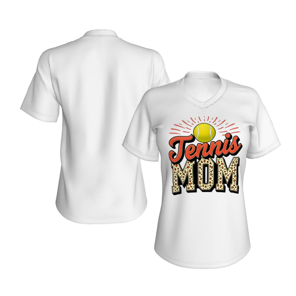 Tennis Mom Women's V-Neck Short-Sleeve T-Shirt - Magnolia Wild SC