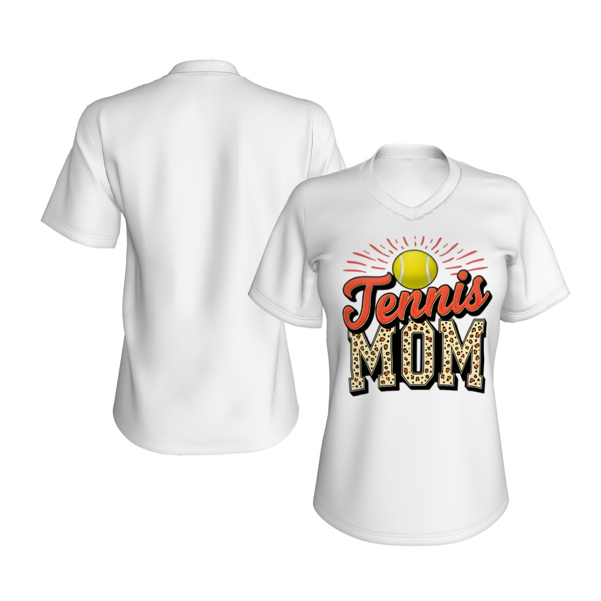 Tennis Mom Women's V-Neck Short-Sleeve T-Shirt - Magnolia Wild SC