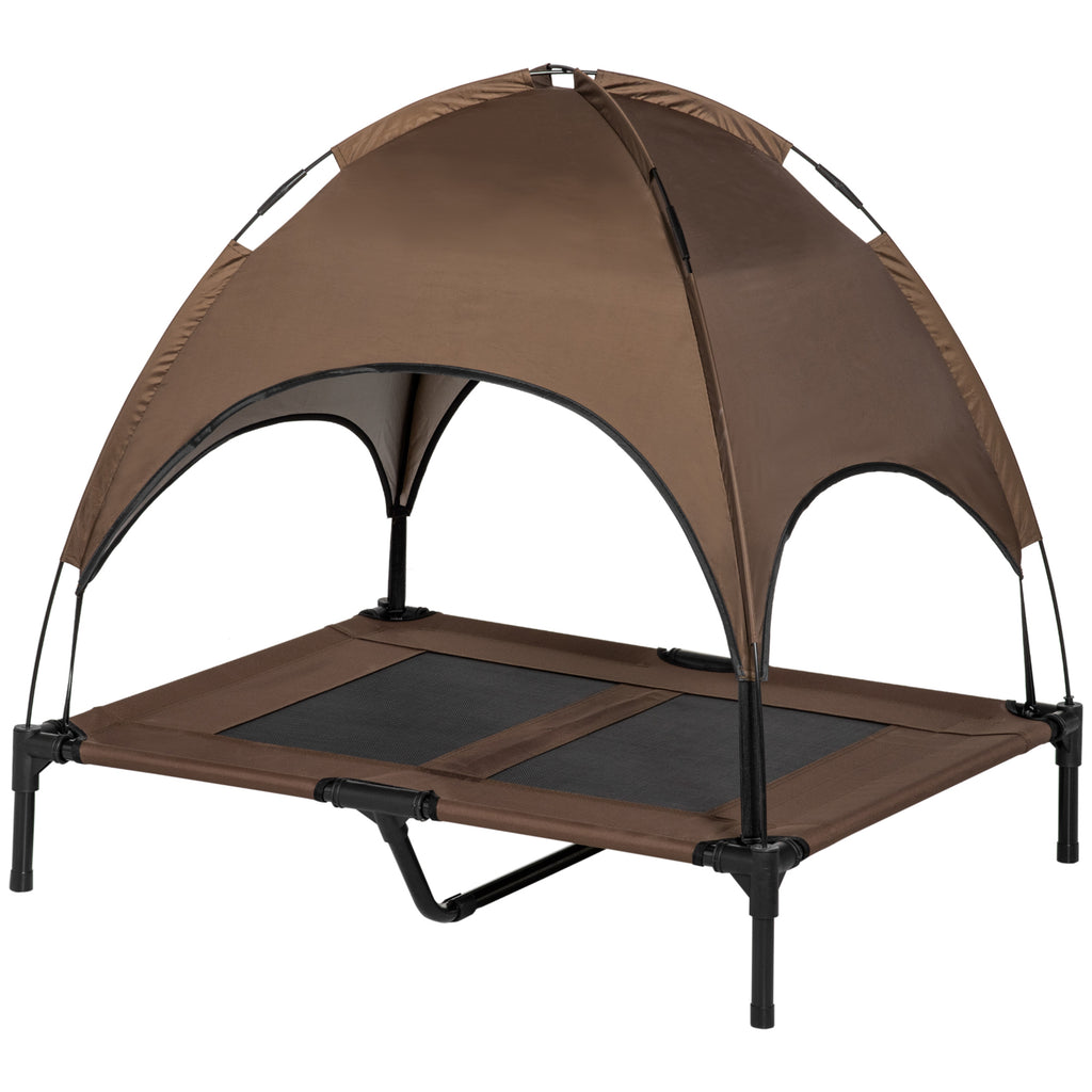 Elevated Portable Dog Cot Pet Bed with UV Protection Canopy Shade - Magnolia Wild SC