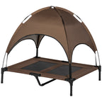 Elevated Portable Dog Cot Pet Bed with UV Protection Canopy Shade - Magnolia Wild SC