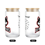 Custom Libbey-Style Glass Tumbler with Bamboo Lid – Personalized Team Logo, Names, and Signature Drinkware - Magnolia Wild SC