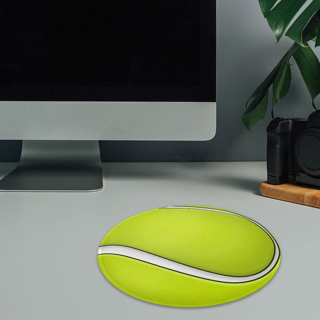 Tennis Ball Mouse Pad – Non-Slip Rubber Base Polyester Mouse Pad - Magnolia Wild SC
