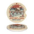 Hockey Night in Canada Ceramics Car Coasters 2 pcs - Magnolia Wild SC