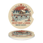 Hockey Night in Canada Ceramics Car Coasters 2 pcs - Magnolia Wild SC