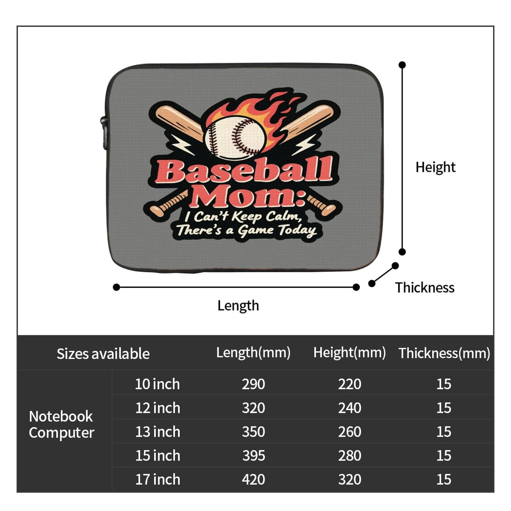 Baseball Mom Shock-proof Portable Laptop Bag - Magnolia Wild SC