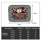 Baseball Mom Shock-proof Portable Laptop Bag - Magnolia Wild SC