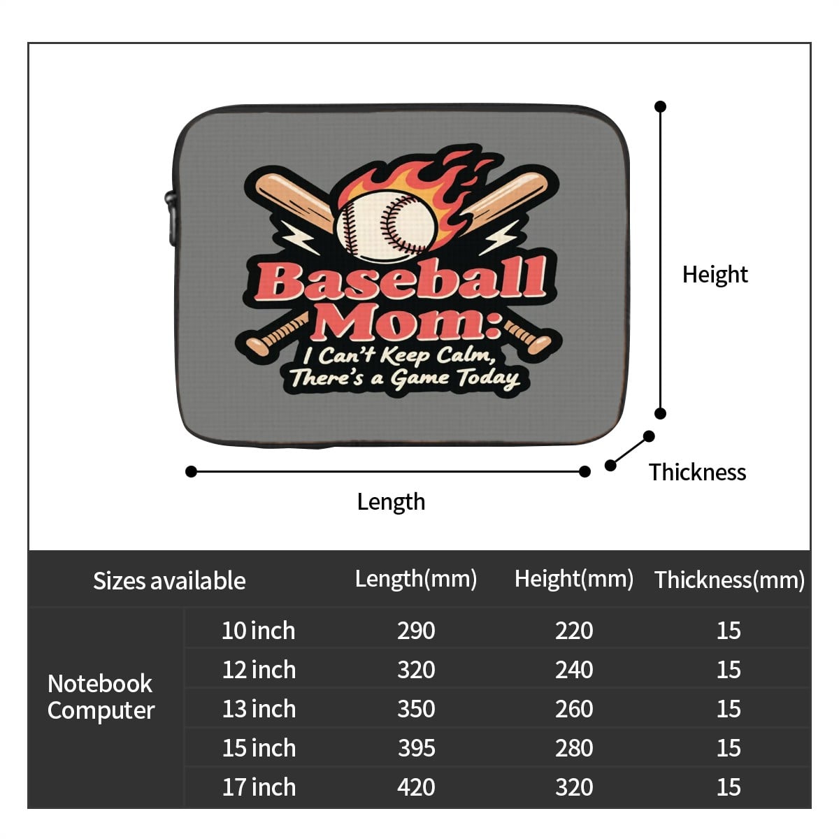 Baseball Mom Shock-proof Portable Laptop Bag - Magnolia Wild SC