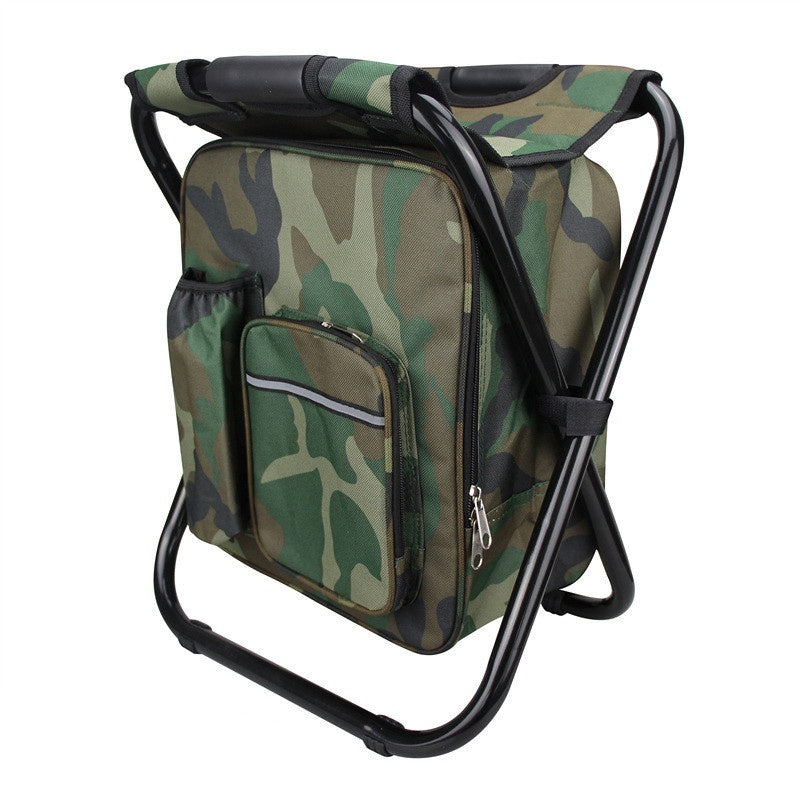 Double Shoulder Insulation Backpack Foldable Ice Pack Chair Oxford Cloth - Magnolia Wild SC