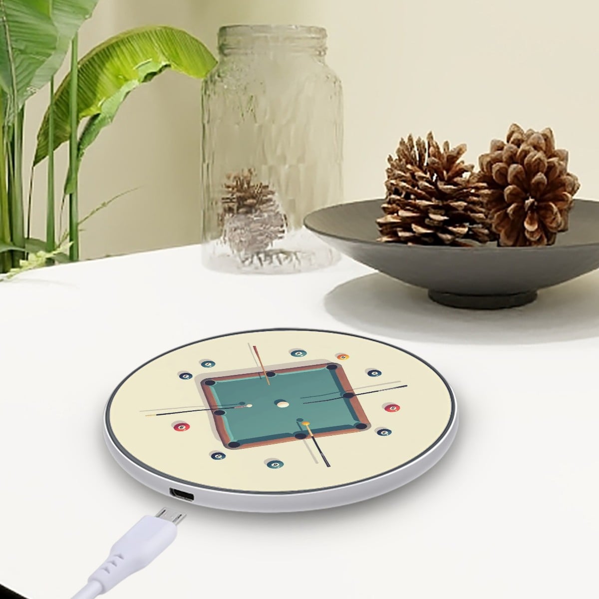 Billiards Wireless Charger - Magnolia Wild SC
