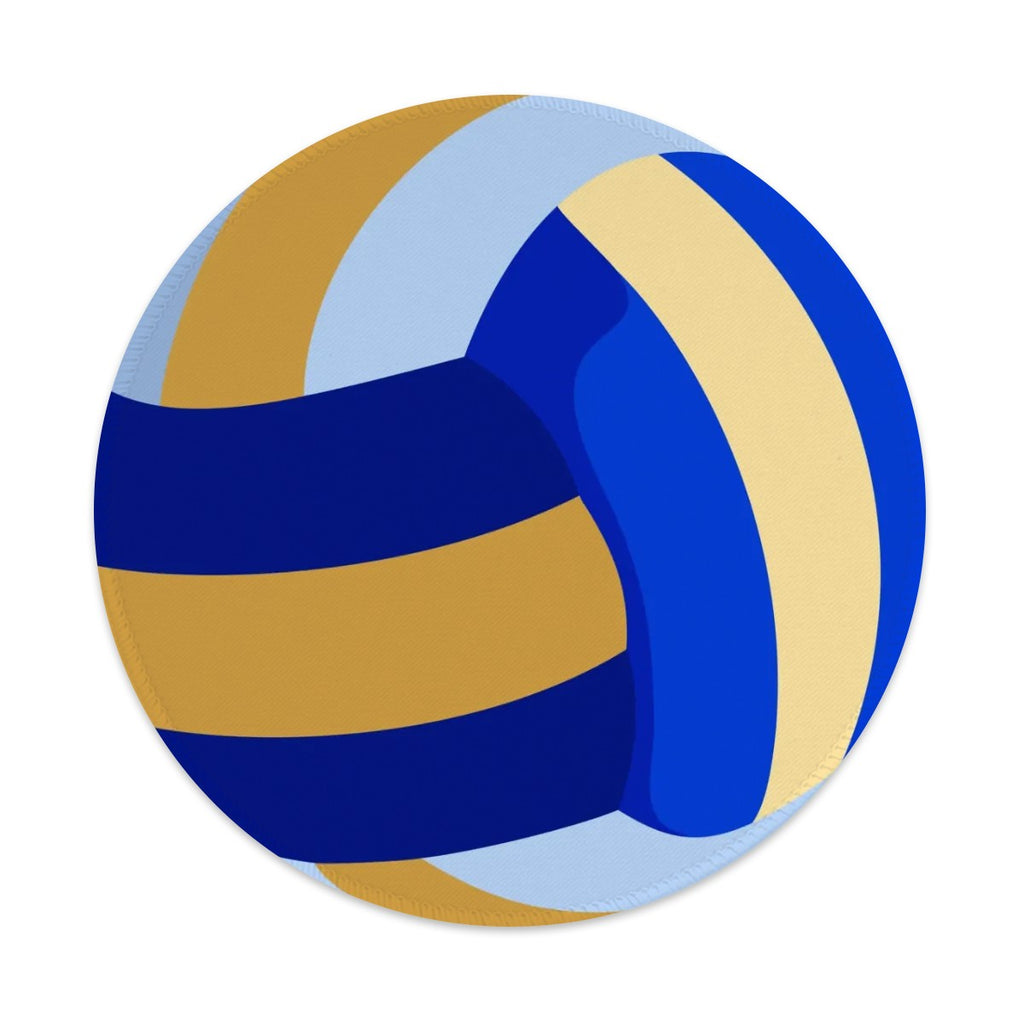 Volleyball-Inspired Round Mouse Pad – Sporty Custom Desk Mat for Work, Study & Gaming - Magnolia Wild SC