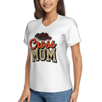 Cross Country Mom Women's V-Neck Short-Sleeve T-Shirt - Magnolia Wild SC