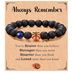 Adjustable Sports Obsidian Bracelet for Athletes and Fans - Magnolia Wild SC