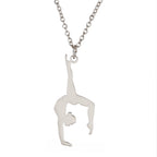 Dainty Gymnast Necklace – Gymnastics Jewelry Gift - Magnolia Wild SC