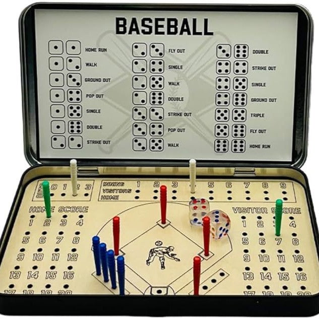 Mini Travel Sports Game for Kids & Adults | Choose Your Style: Hockey, Baseball, Football, Softball, or Joint Dice Edition - Magnolia Wild SC