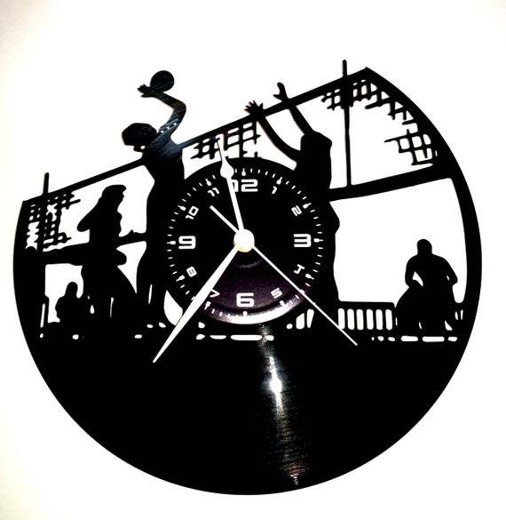 Creative Retro Volleyball Sports Record Wall Clock – Nostalgic Sports-Themed Wall Decor Clock - Magnolia Wild SC
