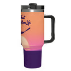 Softball Mom Life 40oz Tumbler with Handle and Straw - Magnolia Wild SC