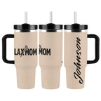 Lacrosse Mom 40oz Tumbler – Personalized LAX Mom Gift with Custom Name Option - Magnolia Wild SC