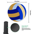 Volleyball-Inspired Round Mouse Pad – Sporty Custom Desk Mat for Work, Study & Gaming - Magnolia Wild SC